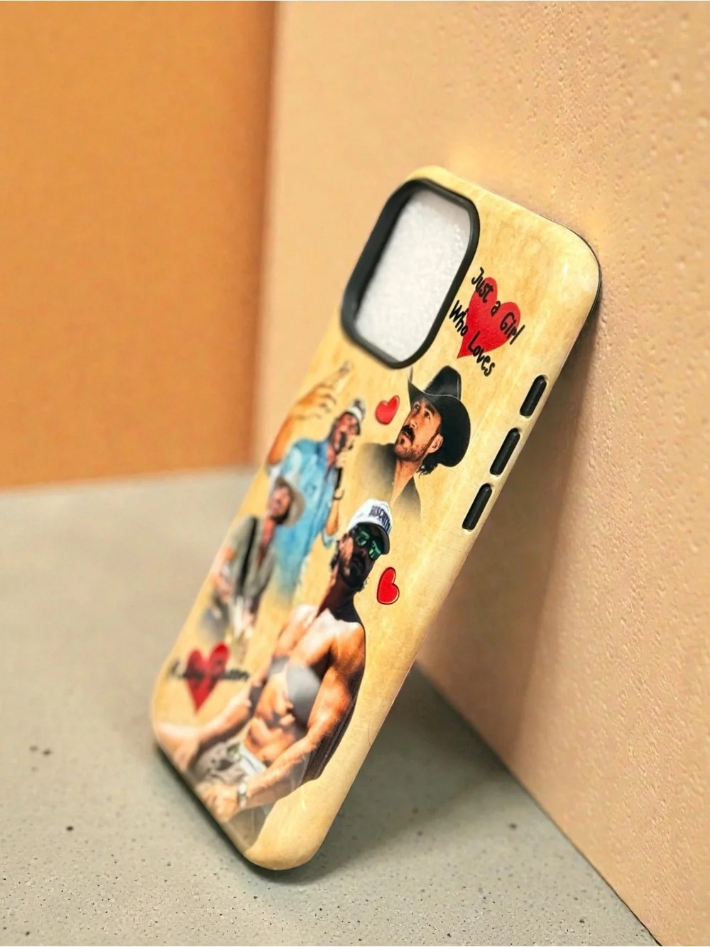 2‎ in 1 Riley Green - Country Music Inspired Heart Aesthetic iPhone Case